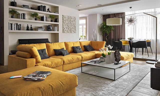 Длинные бескаркасные диваны от Gliver прослужат очень долго